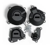 OQHBSJYZ Protection De Carter De Moteur Convient for Yamaha XSR900/XSR 900 GP 2024 Motos Moteur Couvercle d'embrayage Protection Cas Accessoires De Chute Carter Allumage pour Moto(1 Set-BK)