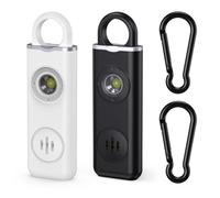OQIMAX Alarme personnelle - 130 dB - Avec voyant LED - Rechargeable - Type C - Porte-clés pour femme - Alarme de sécurité - Pour femmes, enfants, personnes âgées