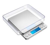OQIMAX Balance de Précision 500g/0.01g avec Affichage LCD - Balance de Poche pour Bijoux avec Conversion en 6 Unités, Fonction Tare, Arrêt Automatique, Argent