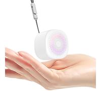 OQIMAX Machine à Bruit Blanc Portable avec 10 sons Apaisants, 3 Minuteries et Réglage du Volume, Veilleuse Colorée, Mini Machine à Bruit de Sommeil Rechargeable pour Bébé, Maison, Voyage