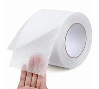 OQingluan Bande Antidérapante Adhésive, 10cm*10m | Bande Sécurité Antidérapant, Ruban de Traction Antidérapant, Transparent