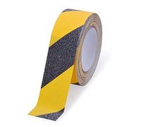 OQingluan Bande Antidérapante Adhésive pour Escaliers, 5cm*18m, Ruban Adhésif de Sécurité, Ruban Adhésif Antidérapant Jaune Noir, Rubans d'Avertissement, Marquage de Sécurité, Jaune Noir