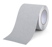 OQingluan Bande Antidérapante Escalier, 10cm*10m, Ruban Adhésif de Sécurité | Autocollants Marches d'Escalier Antidérapantes, Imperméable, Intérieur & Extérieur, Découpable, Gris