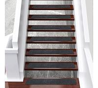 OQingluan Bande Antidérapante Escalier, 60cm*10cm, 10pcs | Ruban Adhésif de Sécurité, Ruban Antidérapant, Super Traction, Étanche, Noir