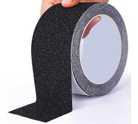 OQingluan Bande Antidérapante Extérieur, 5cm*10m | Ruban Antidérapant Adhésif pour Escalier, Bande Sécurité Antidérapant, pour la Sécurité au Travail et la Vie, Noir