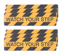 OQingluan Ruban Adhésif de Sécurité, 15cm*60cm 6pcs, Rubans d'Avertissement | Bande Antidérapante pour Escaliers, Ruban Adhésif Antidérapant Jaune Noir, Marquage de Sécurité, Jaune Noir