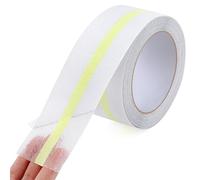 OQingluan Ruban Antidérapant Adhésif Phosphorescent, 5cm*10m | Bande Antidérapante Escalier, Ruban de Traction Antidérapant, Transparent, pour l'intérieur/l'extérieur