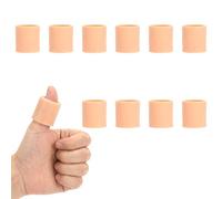 OQKAHIV 10x Silicone Toe Covers, Protège Orteils, Protection du pouce, Protège Gros Orteil Silicone, Protection doigt de pied Respirants, Protecteurs D'orteil pour Callosités(Ouverture-Couleur chair)