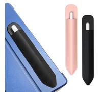 OQKAHIV Ensemble de 2 Prises en Silicone pour Apple Pencil 2ème et 1ère Génération, Qualité Supérieure, Support Magnétique et Double Tap, Couleurs Noir et Rose