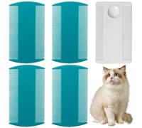 OQKAHIV Lot de 5 Peignes Anti-Poux à Dents Extra-Fines pour Éliminer les Infestations de Poux, Utilisé pour repousser les tiques sur les enfants, les animaux domestiques, durable et efficace