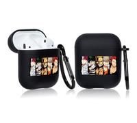 OQPLOG pour AirPod 2/1 Case - Hero Family Cartoon Anime Design Mignon 3D Funny For AirPods 1er 2nd Soft Silicone Cover Fashion Cool Fun Personnag