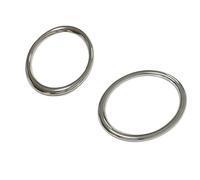 OQRDVVTT pour Q3 2012 2013 2014 2015 Chrome Pare-Chocs Avant Antibrouillard Lumière Cadre Anneau Cercle Couverture Garniture Accessoires Kit Extérieur