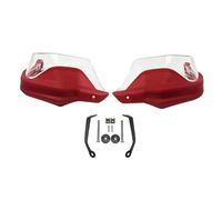 OQRDVVTT Protège-Mains pour Moto Accessoires Moto Protège-Mains Bouclier De Protection pour Benelli TRK502 TRK502X TRK251 TRK 502 502X 251 Protecteur Guidon(Red Clear Set)