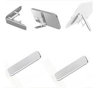 OQSM 2pcs Phone Kickstand Ultra Thin Stick-on Adjustable Phone Stand, (Adjustable Angle and Vertical & Horizontal Stand) Universal Cell Phone Mount for IPhone Ipad Smartphone Tablets and More (Gray)