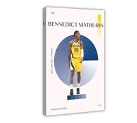 OQUAJK Bennedict Mathurin Impression sur toile pour salon, chambre à coucher 40 x 60 cm