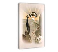 OQUAJK Diablett Impression sur toile Motif liqueur amère 30 x 45 cm