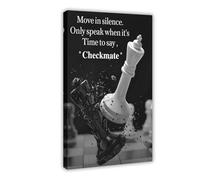 OQUAJK Poster de motivation sur toile pour chambre à coucher, bureau, chambre, cadeau 20 x 30 cm