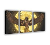 OQUAJK Poster sur toile représentant les dieux égyptiens Ra Myth - Décoration pour chambre à coucher, bureau, chambre - Cadeau - 20 x 30 cm