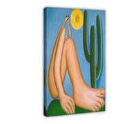 OQUAJK Poster Tarsila Do Amaral sur toile - Décoration murale pour salon, chambre à coucher - 60 x 90 cm