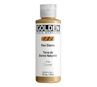Or 0002340-4 4 oz - 118ml - Fluid Peinture acrylique Color Paint Bottle - Raw Sienna