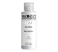 Or 0002415-4 4 oz - 118ml - Fluid Peinture acrylique Color Paint Bottle - Zinc Blanc