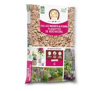 Or Brun – Paillage Massifs & Fleurs – Plaquettes de bois naturel – 6 L