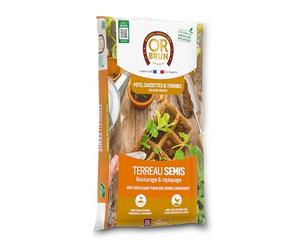 OR BRUN Terreau Semis et Bouturage 20L : pour des Jeunes pousses épanouies