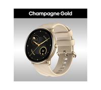 (Or Champagne) Montre connectée GTR 3 Pro avec affichage des appels vocaux, acier inoxydable 316L, montre