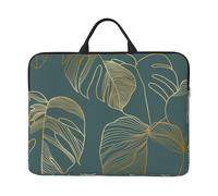 Or de Luxe et Vert Naturel,Housse pour Ordinateur Portable 14 Pouces, Sacoche pour Ordinateur Portable, Mallette avec poignée