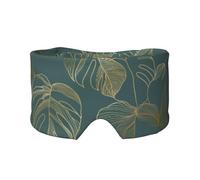 Or de luxe et vert naturel,Masque pour les yeux bloquant la lumière Cache-yeux et cache-oreilles pour le sommeil
