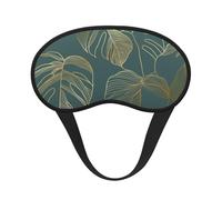 Or de luxe et vert naturel,Masques de sommeil occultants, cache-yeux couvrants, masques de sommeil anti-lumière