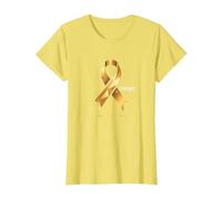 Or de Septembre : Courage de Sensibilisation au Cancer chez l'enfant T-Shirt, Femme, Citron, M