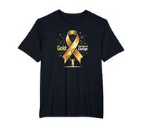 Or de Septembre : Courage de Sensibilisation au Cancer chez l'enfant T-Shirt, Homme Grandes Tailles, Noir, 4X Tall