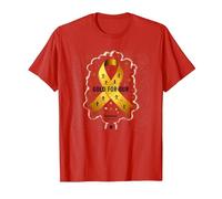 Or de Septembre : Sensibilisation aux Guerriers du Cancer Infantile T-Shirt, Homme, Rouge, 3XL