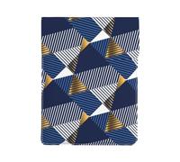 Or et Bleu de Luxe sans Couture,Housse en Cuir synthétique pour Ordinateur Portable, Sacoche pour Ordinateur Portable, Sacoche pour Tablette