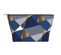 Or Et Bleu Luxe sans Soudure, Trousse de Toilette Trousse de Maquillage Sac à cosmétiques Trousse de Toilette de Voyage Portable