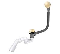 Or Fini Bonde Vidange Baignoire Bain Siphon Flexible Couleur Salle de Bains