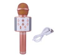 or Microphone de karaoké sans fil portatif, Bluetooth, avec haut-parleur, lecteur et enregistreur, qualité professionnelle