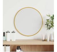 Or Miroir mural Doré Ø 30 cm Rond - Miroirs H5508