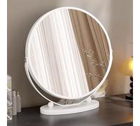 Or/Noir Miroir de Maquillage avec lumière Miroir de Maquillage Rond à LED avec Commande Tactile Pivotant for coiffeuses, Chambres à Coucher(White,50cm/20in)