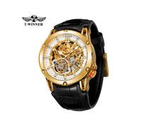 (or noir) T-Winner Nouvelle montre mécanique automatique pour homme 2023 Bracelet en cuir Squelette