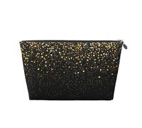Or Paillettes Noir Cool Moderne, Trousse de Toilette Trousse de Maquillage Sac à cosmétiques Trousse de Toilette de Voyage Portable