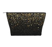 Or Paillettes Noir Cool Moderne, Trousse de Toilette Trousse de Maquillage Sac à cosmétiques Trousse de Toilette de Voyage Portable