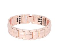 (Or Rose)Bracelet De Thérapie Magnétique Bracelet Magnétique En Acier Au