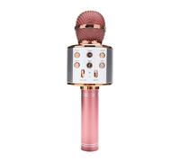 or rose Microphone professionnel sans fil Bluetooth, haut-parleur portable, karaoké, KTV, lecteur de musique, enregistreur de chant