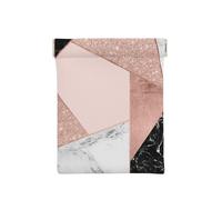 Or Rose Paillettes Noir Blanc Marbre Géométrique, Sac de Rangement pour Femmes, Portefeuille supérieur à Presser, Petit Porte-Monnaie, Pochette de Changement