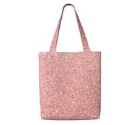 Or rose Paillettes roses,Sacs d'épicerie réutilisables, sacs fourre-tout de grande capacité, sac à bandoulière en toile