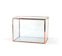 or Rose Rectangle Bijoux Poitrine Verre Timbre Style Européen Bijoux de Mode Vitrine Boîte à Bijoux, LJBLEUSK