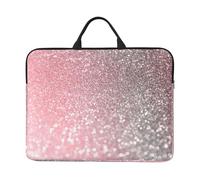 Or Rose Rose Scintillant Luxe Tendance Paillettes,Housse pour Ordinateur Portable 14 Pouces, Sacoche pour Ordinateur Portable, Mallette avec poignée