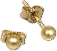 or SilberDream Boucles d'oreilles femmes 925 argent doré mat SDO597Y3M